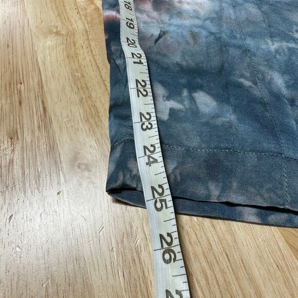 ATM NWT Charmeuse Tie Dye 100% Silk Crop Pants Size M Elastic Waist Pull-On - Picture 10 of 10